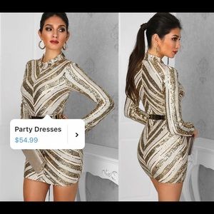 Sexy sequin dress